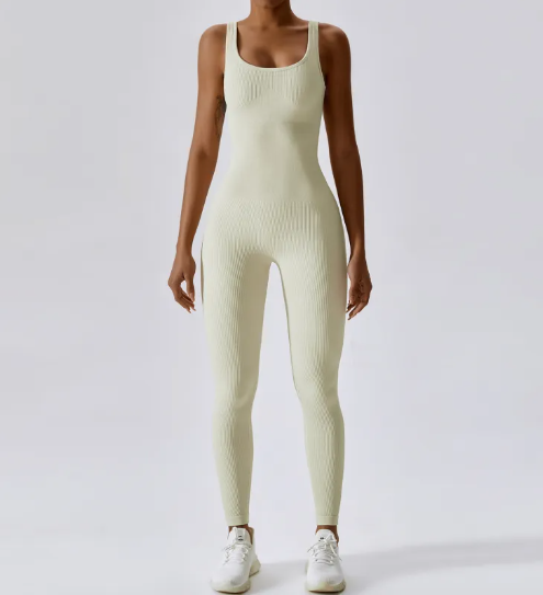 Calanque — Scoop-neck long jumpsuit