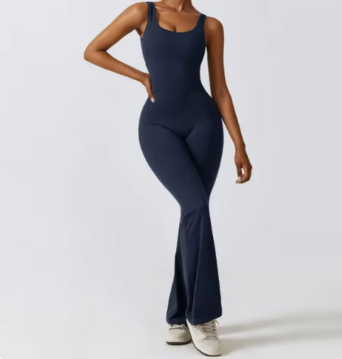 Aube — Flared long jumpsuit