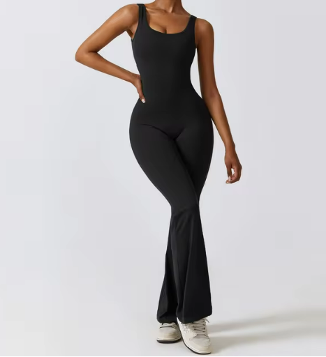 Aube — Flared long jumpsuit