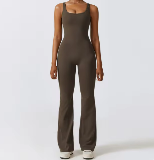 Aube — Flared long jumpsuit
