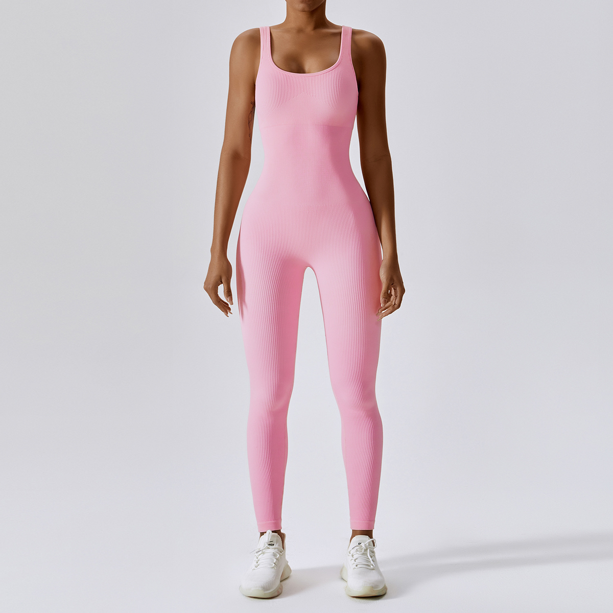 Calanque — Scoop-neck long jumpsuit