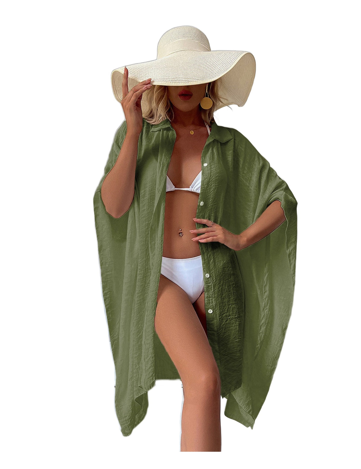 Estran in Army Green on white